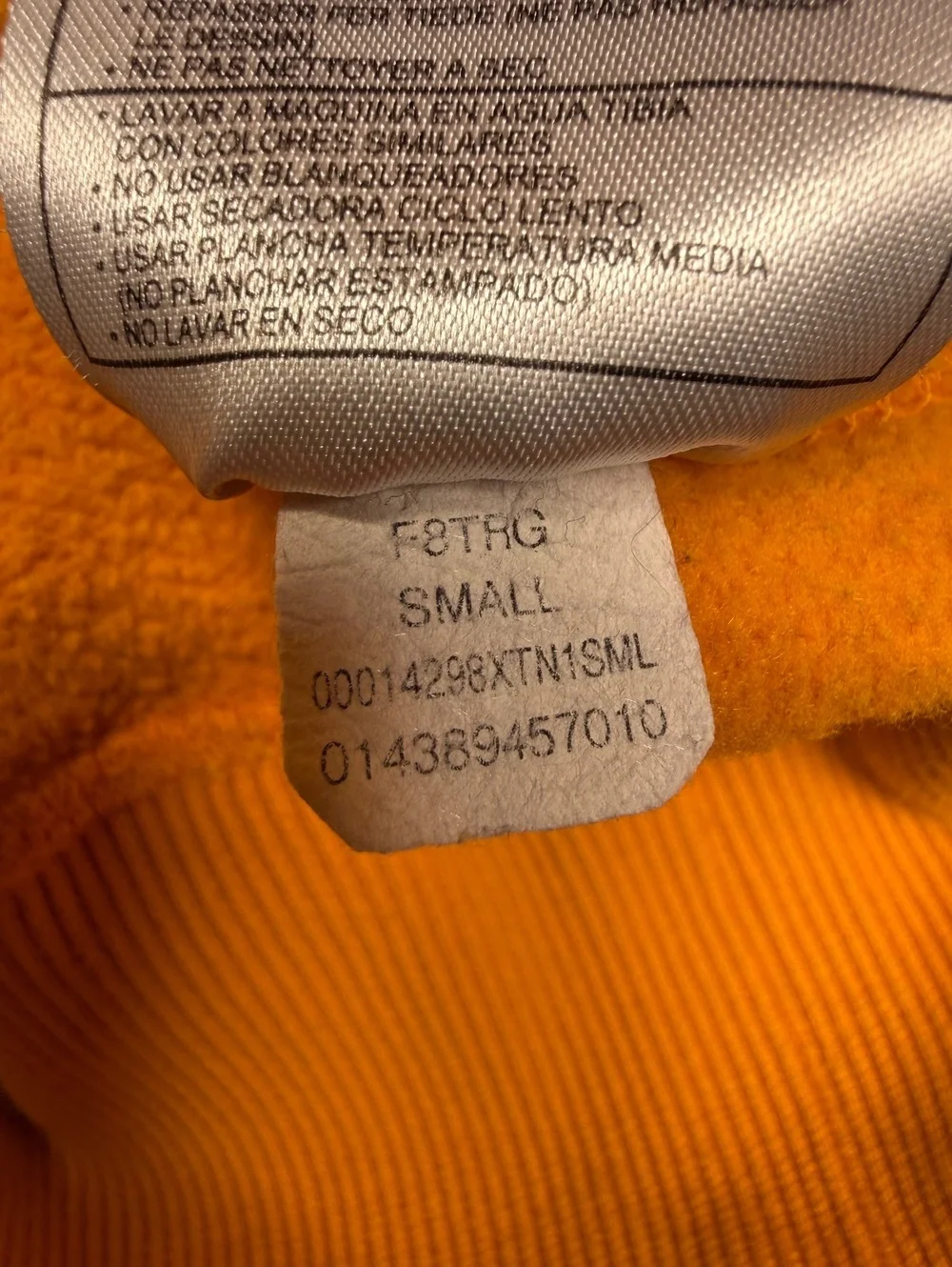 Tennessee Volunteers Nike Hoodie Small Orange NCAA Football